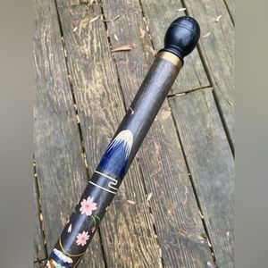 OOAK Hand Carved Vintage Japanese/ Korean Pool Cue and Walking Stick/Cane 1940’s